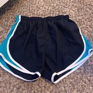 Blue and white shorts